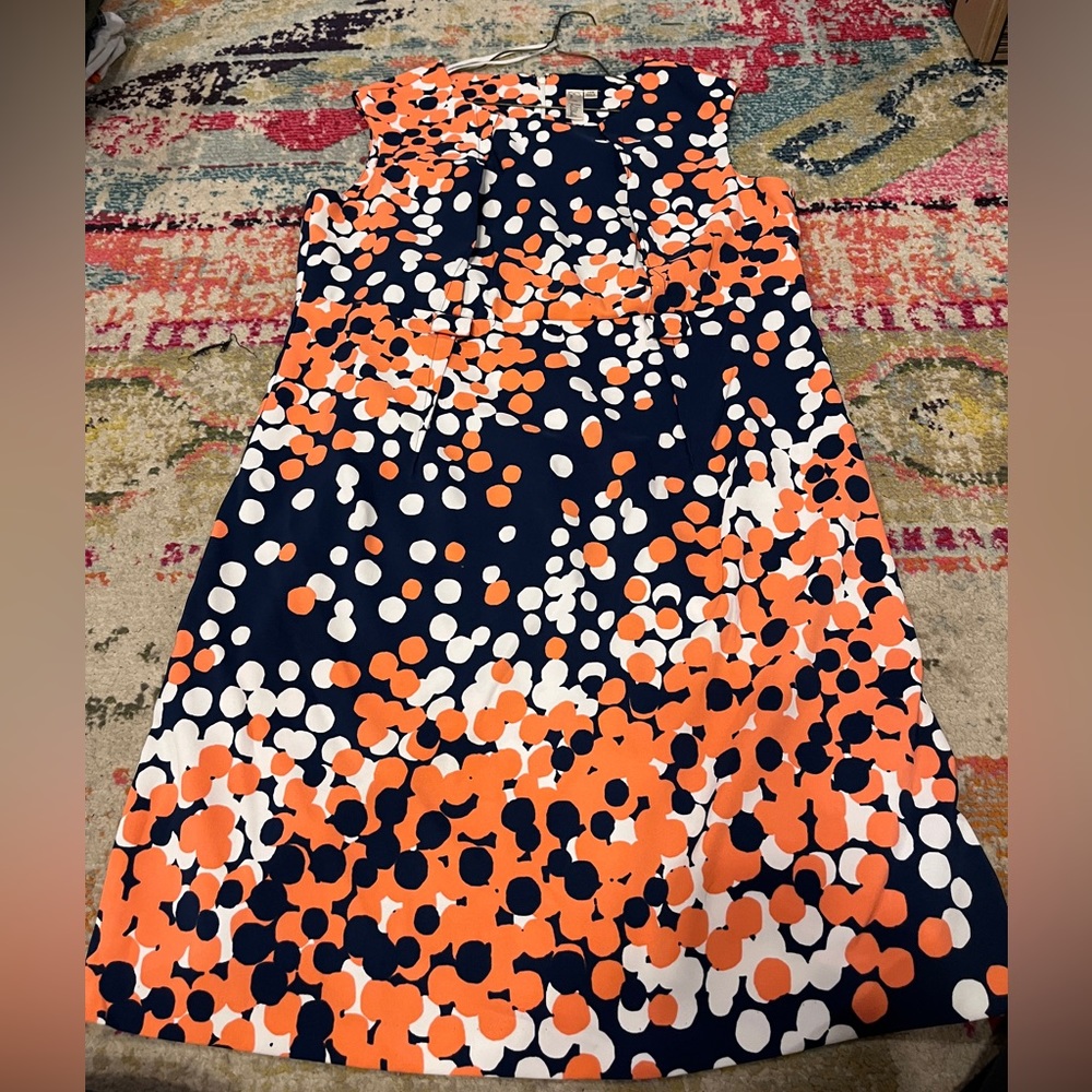 Emma & Michele Women's Dresses Size 14W Navy Blue with beautiful accents